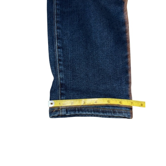 Judy Blue Womens Boyfriend Fit Jeans Sz 16W Blue High Rise Floral Embroidered - Picture 5 of 10